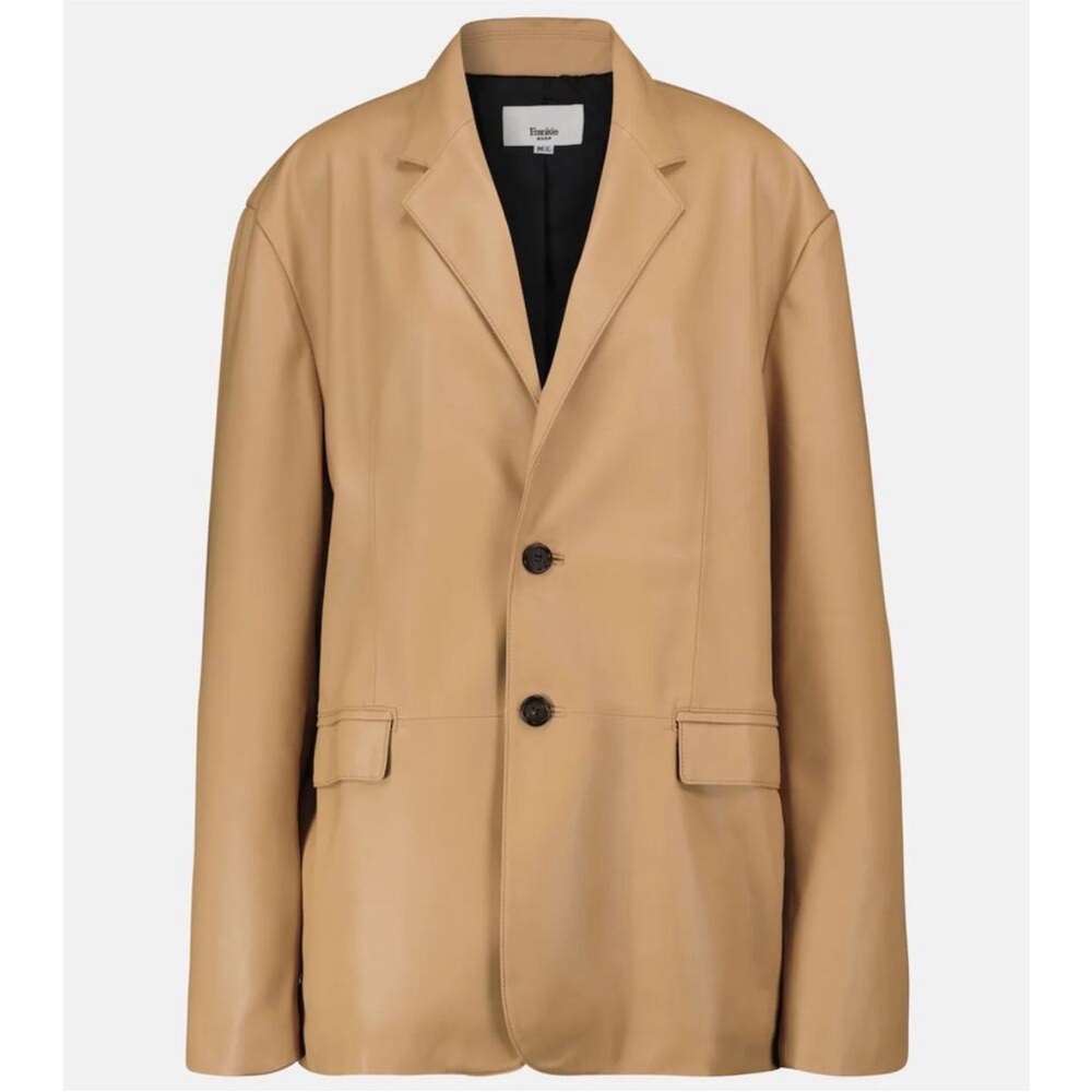 Frankie shop faux leather blazer